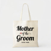 Tote Bag Mère du marié audacieux mariage de typographie (Devant)