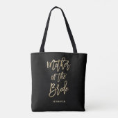 Tote Bag Mère du noir de la jeune mariée | et de la partie (Dos)