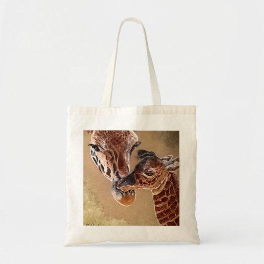 Tote Bag Mère et bébé girafe (Devant)