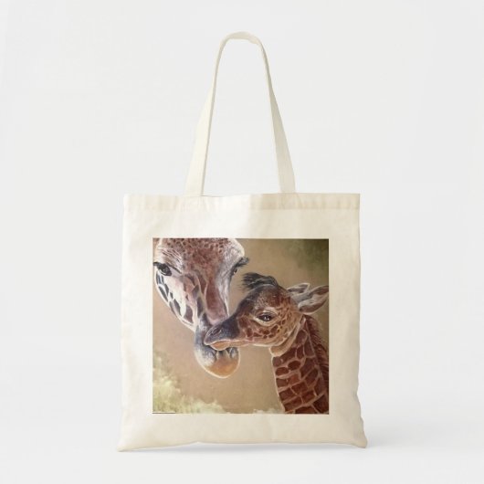 Tote Bag Mère et bébé Giraffe (Devant)