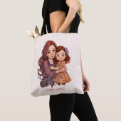 Tote Bag Mère et fille parkly personnalisée (De près)