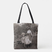 Tote Bag Mère Filles 1890 Jardin de jardinage (Dos)