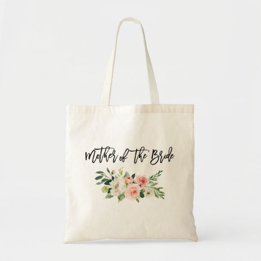 Tote Bag Mère florale blanche de rose de manuscrit de (Devant)