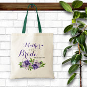 Tote Bag Mère florale pourpre de la mariée