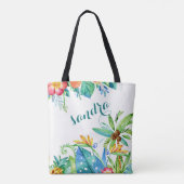 Tote Bag Mère florale tropicale de la chambre (Dos)