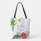 Tote Bag Mère florale tropicale de la chambre ID475 (Dos)