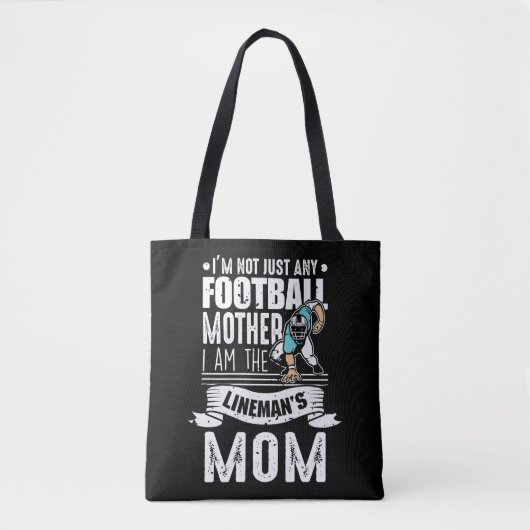 Tote Bag Mère Lineman, mère du football (Devant)