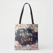 Tote Bag Mère mariage de la chambre Floral Purple Éperche (Devant)