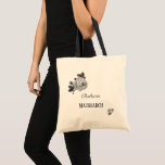 Tote Bag Mère matriarche Rose personnalisée<br><div class="desc">Matriarche personnalisée et Roses vintages conçoivent Mère Sac fourre-tout.</div>