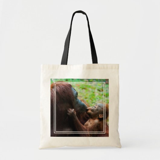 Tote Bag Mère orang-outan avec bébé (Devant)