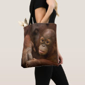 Tote Bag Mère orang-outan et bébé au zoo (De près)