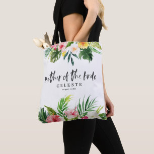 Tote Bag Mère tropicale de manuscrit d'aquarelle de la