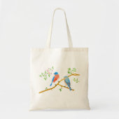 Tote Bag Merles bleus (Devant)