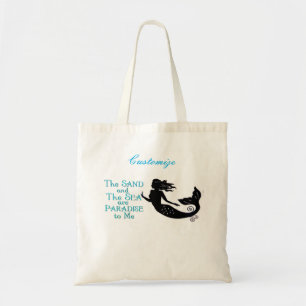 Tote Bag Mermaid de plage de sable et de mer Thunder_Cove