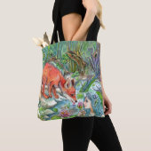 Tote Bag Mermaid et Fox (De près)
