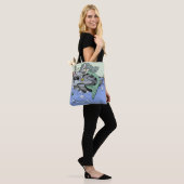 Tote Bag Mermaid littoral mignon dessin animé plage art pou (Sur le modèle)
