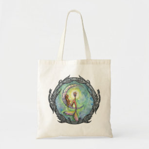 Tote Bag Mermaid Moon Imaginaire Art Fourre-tout