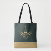 Tote Bag Merry Christmas Custom Name for Corporate Team (Devant)