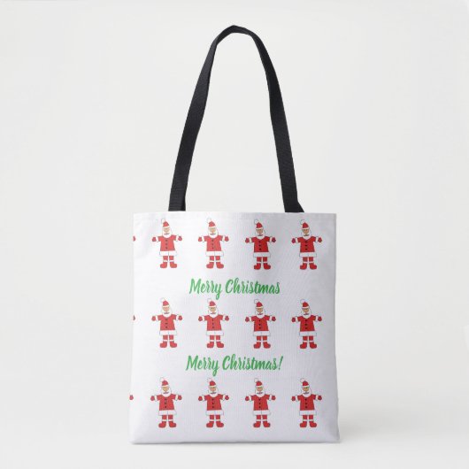 Tote Bag Merry Christmas Santa Tote (Devant)