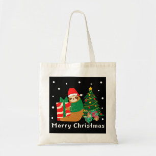 Tote Bag Merry Christmas Sloth Christmas