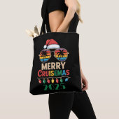 Tote Bag Merry Cruisemas 2025 Personalized Xmas Cruise (De près)