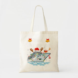 Tote Bag Merry Cruisemas Famille Croisière Noël Funny Sant