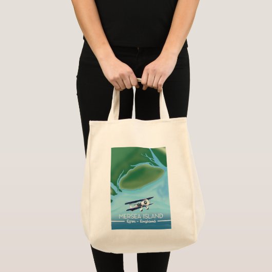 Tote Bag Mersia Island, Essex affiche de voyage de style Vi (Devant (produit))