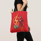 Tote Bag Merton et le Flash (De près)