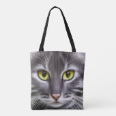Tote Bag Merveilleux portrait de chat (Dos)