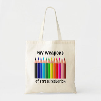 Tote Bag Mes armes de réduction du stress pour coloristes