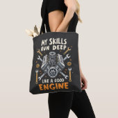 Tote Bag Mes compétences fonctionnent profondément comme un (De près)