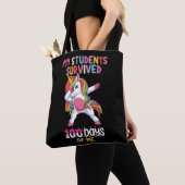 Tote Bag Mes élèves ont survécu 100 jours de moi Enseignant (De près)