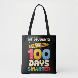 Tote Bag Mes élèves sont 100 jours plus intelligents enseig