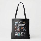 Tote Bag Mes étudiants sont dans cet univers spatial (Devant)