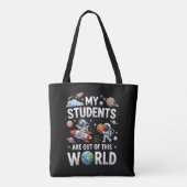 Tote Bag Mes étudiants sont dans cet univers spatial (Dos)