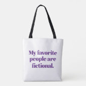 Tote Bag Mes Gens Préférés Sont De La Fiction (Dos)