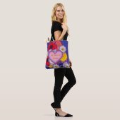Tote Bag Mes Objets Préférés Fleurs Bleues (Sur le modèle)