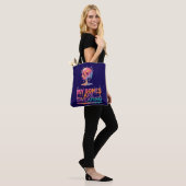 Tote Bag Mes os transpirent – Crâne de glace fondue (Sur le modèle)