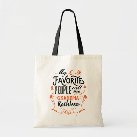 Tote Bag Mes personnes préférées m'appellent art de (Devant)