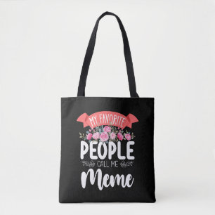 Tote Bag Mes personnes préférées m'appellent Maman de la fê