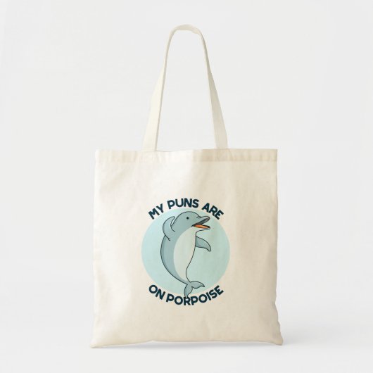 Tote Bag Mes Puns Sont Sur Le Marsouin Funny Pun De Marsoui (Devant)
