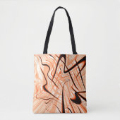 Tote Bag Mess of brown ondulé strokies in different directi (Devant)