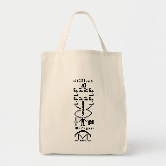 Tote Bag Message binaire Arecibo 1974 (Devant)