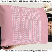 Tote Bag Message Caché Amour Pour Votre Âme, Citation Perso