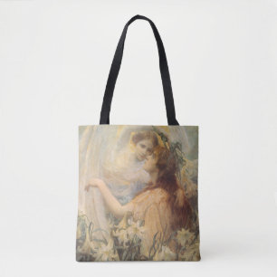 Tote Bag Message de l'ange par George Swinstead, Art Vintag