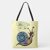 Tote Bag Message d'encouragement émotionnel Couleurs fluide (Dos)