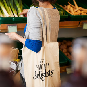 Tote Bag Message Écologique Épicerie Amie de la Terre
