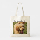 Tote Bag Message personnalisé Goldendoodle Chien (Dos)