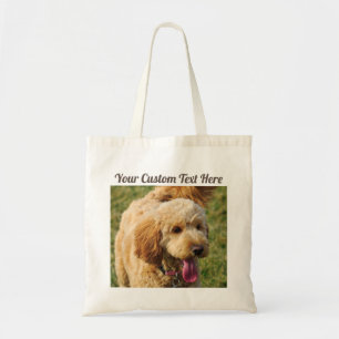 Tote Bag Message personnalisé Goldendoodle Chien