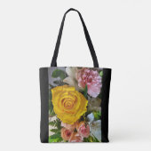 Tote Bag Message rose jaune (Dos)
